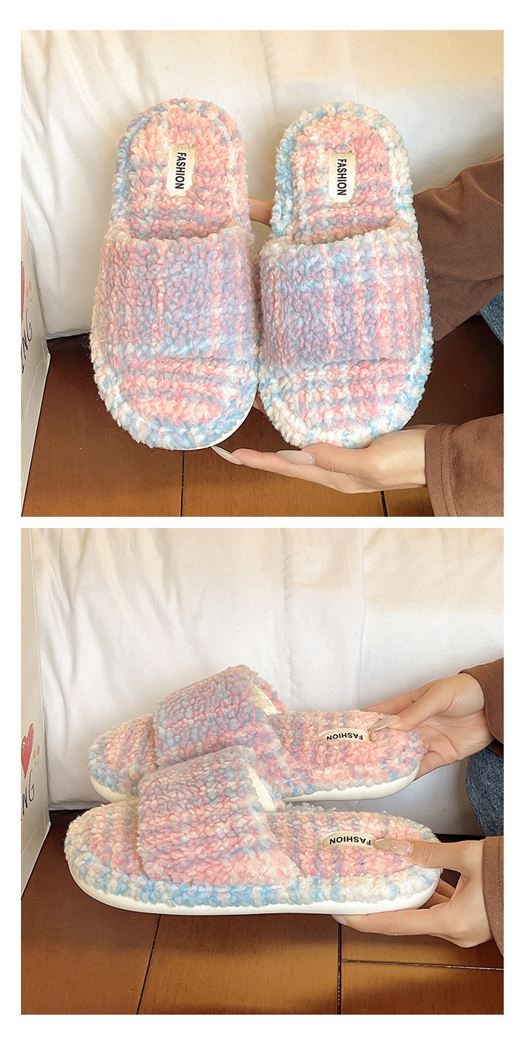 AutumnWinter Indoor Non-slip Thick-soled Warm Slippers photo 2
