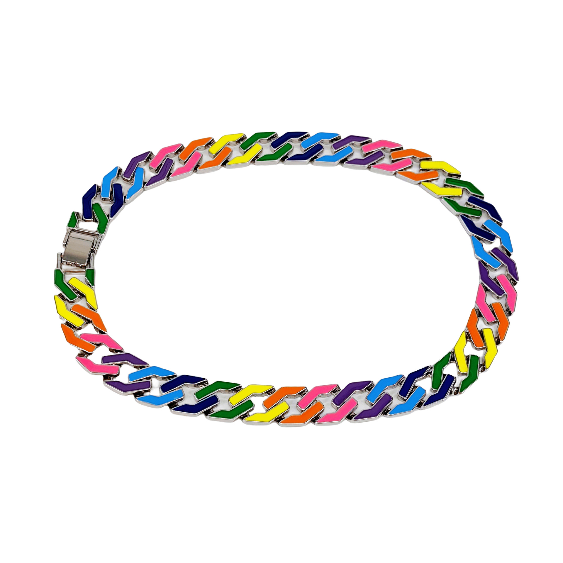Cuban-link Enamel Bracelet For Hip-hop And Streetwear Enthusiasts In Europe And America photo 2
