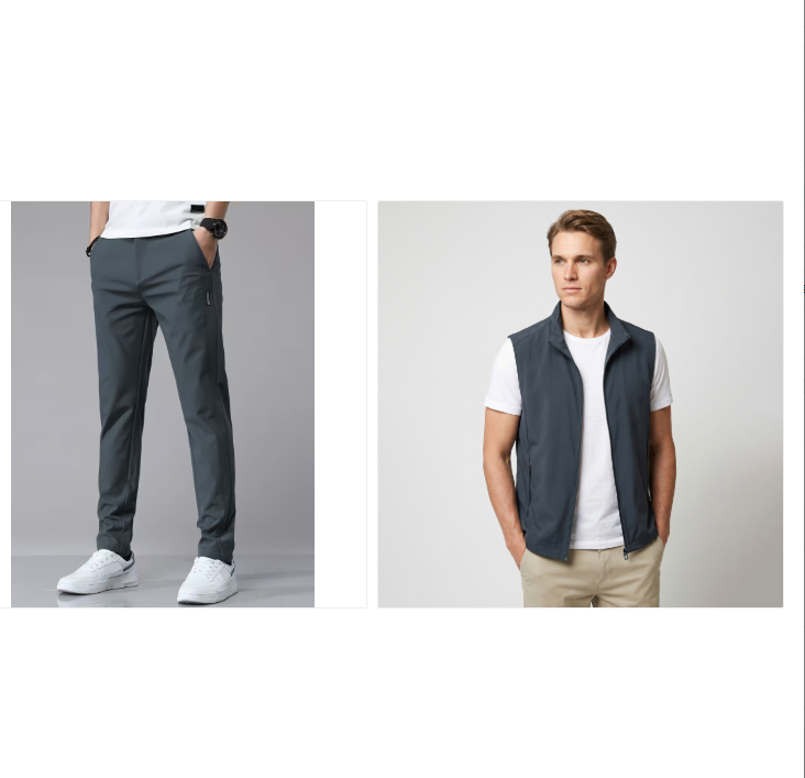Springsummer Lightweight Casual Straight-leg Trousers photo 4