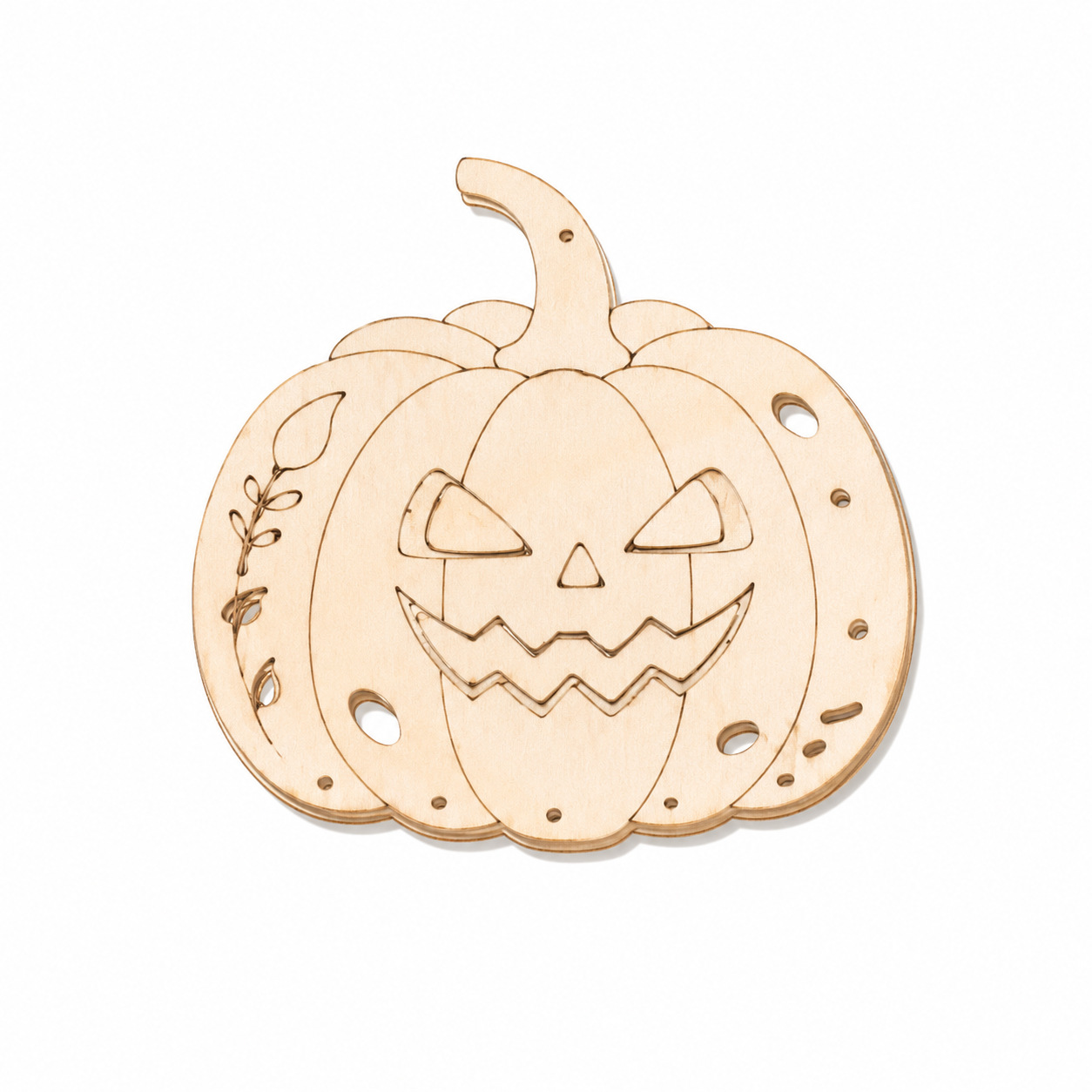 Wooden Pumpkin Wind Chime DIY Craft Kit Pendant Decoration photo 2