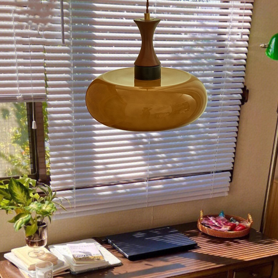 Modern Glass Chandelier Light Fixture for Bedroom Study Bar - Elegant Hanging Ceiling Lamp Home Decor Lighting photo 5