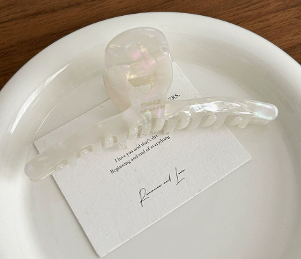 Large Hair Clip Voluminous Style Vintage Chic 13cm Extra-large Acetate Hair Claw photo 4