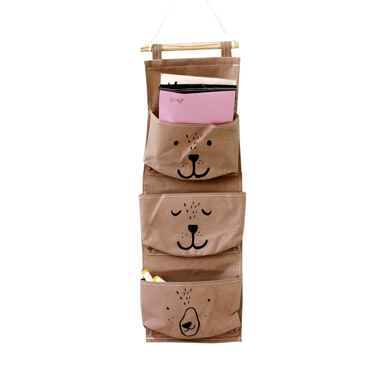 Nordic Wind Bedroom Multifunctional Storage Hanging Bag Behind Door photo 4
