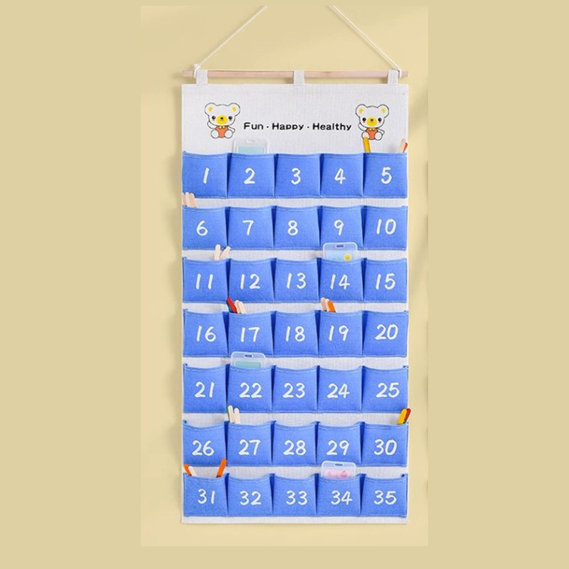 Nordic Wind Bedroom Multifunctional Storage Hanging Bag Behind Door photo 3