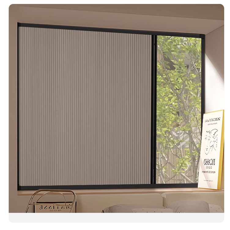 No Drill Day Night Honeycomb Privacy Window Shade photo 1