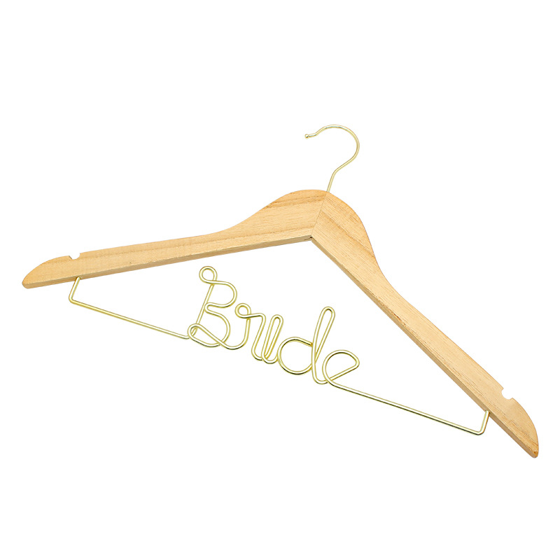 Metal Letter Wedding Dress Hanger photo 3