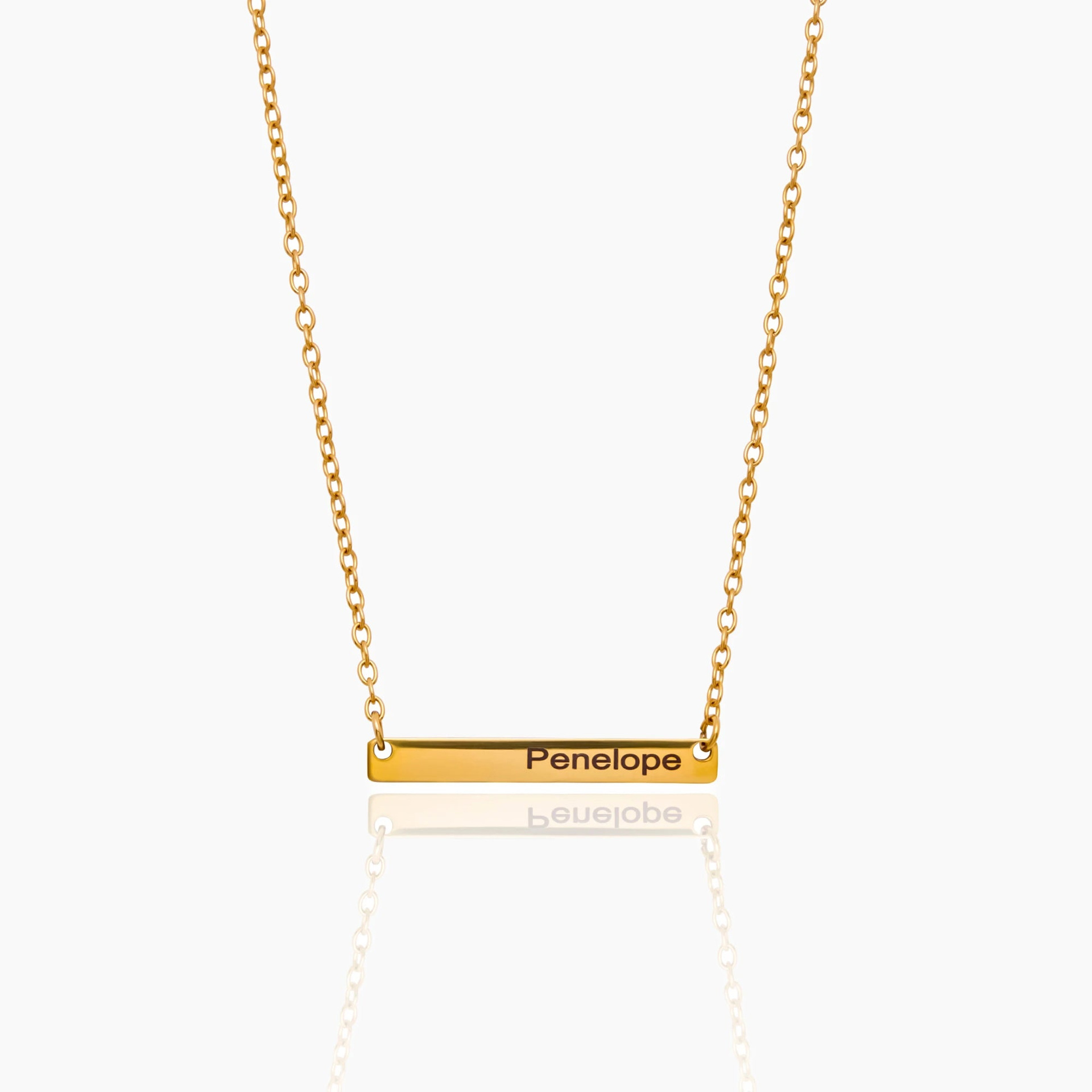 Stainless Steel 18K Gold-plated Personalized Necklace photo 3