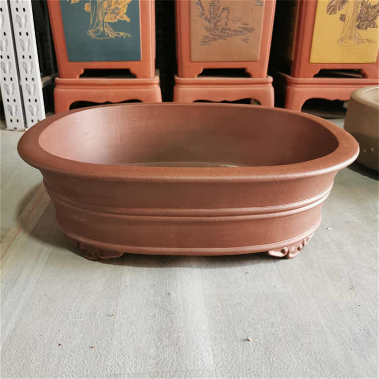 Purple Sand Flowerpot Large Waist Stump photo 1