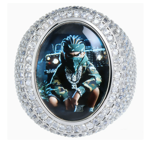 Custom Stainless Steel Photo Ring photo 3