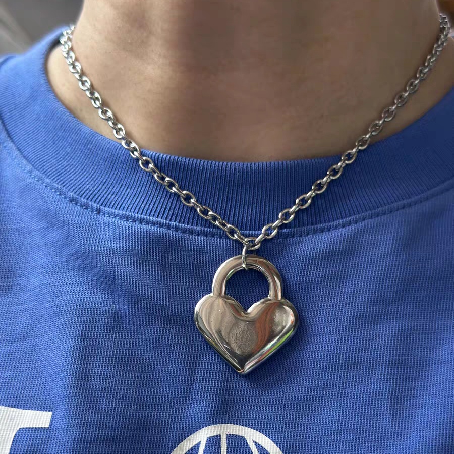 Love Heart Stainless Steel Pendant photo 1