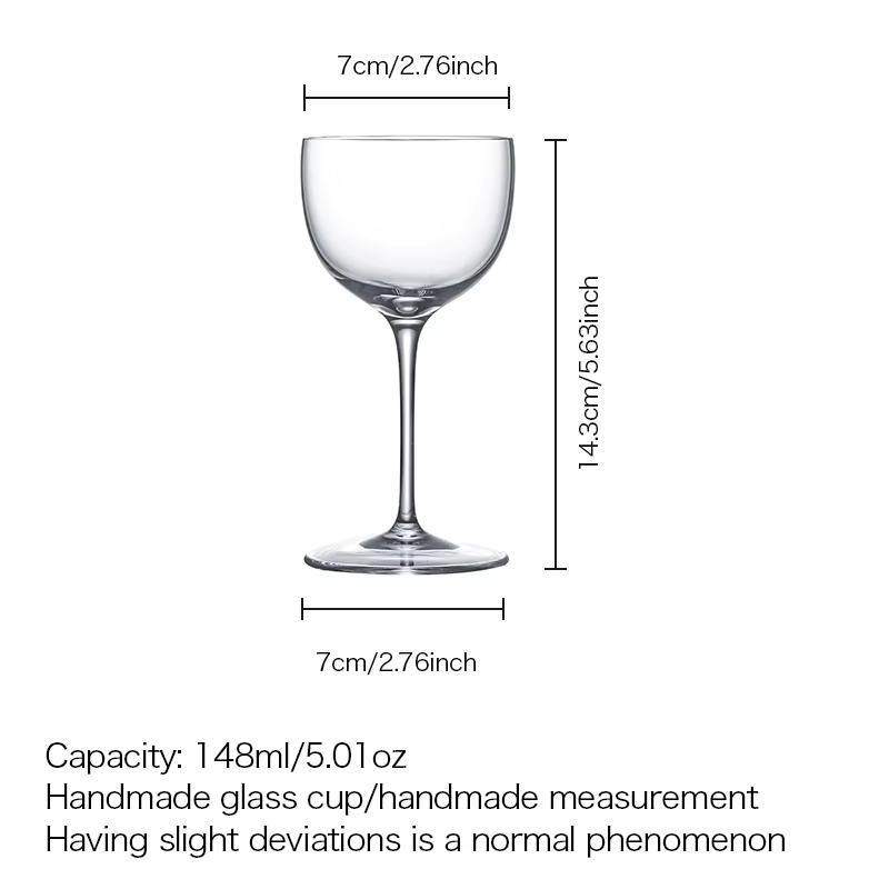 High-quality Handcrafted Crystal Glass Nick Nola Cocktail Glass photo 2