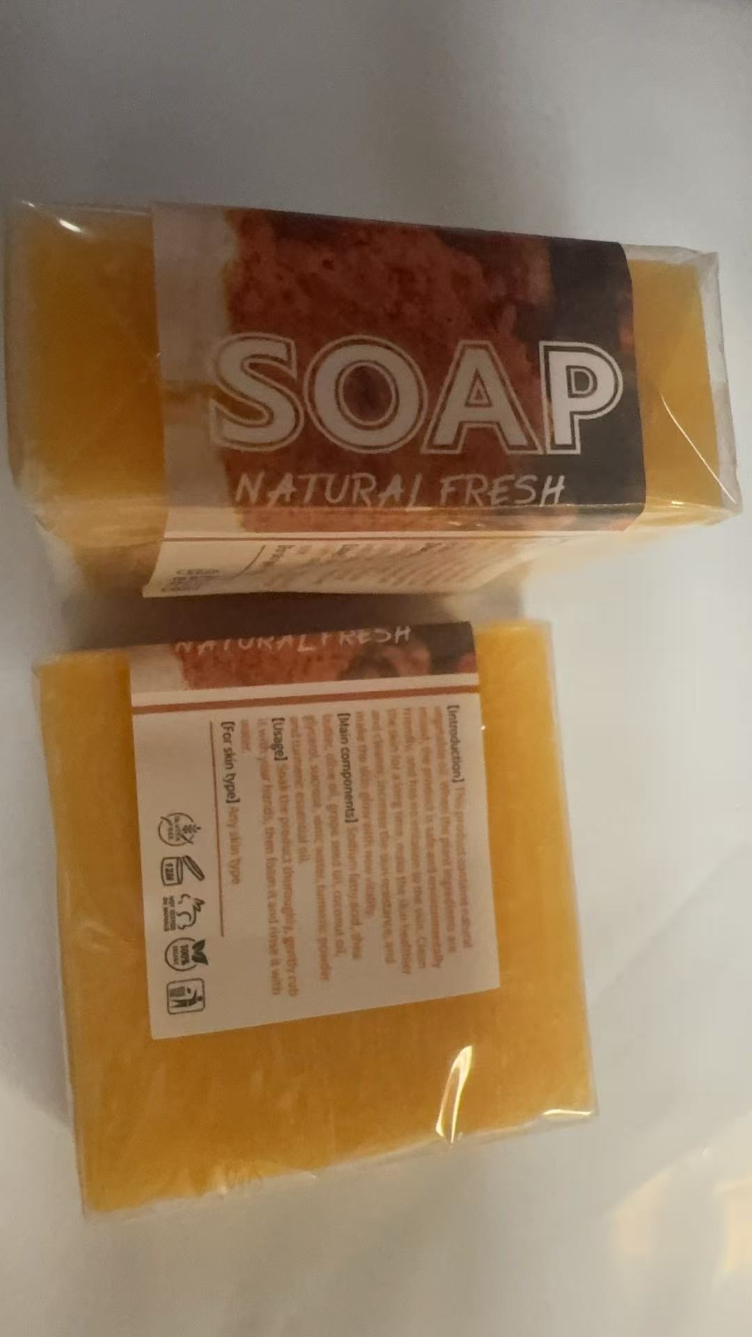 Turmeric Plant Essential Oil Soap 100 G*2 photo 2