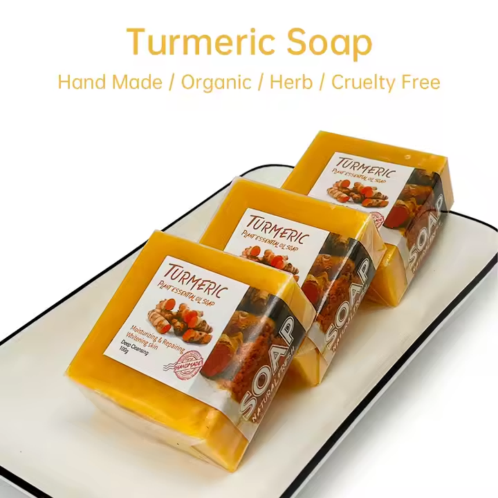 Turmeric Plant Essential Oil Soap 100 G*1 photo 2